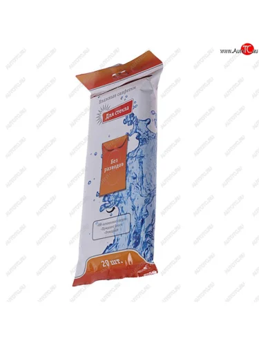 Салфетка влажная для очистки стекол 18х15см в мягкой упаковке 20шт. AIRLINE AIRLINE an-m-01