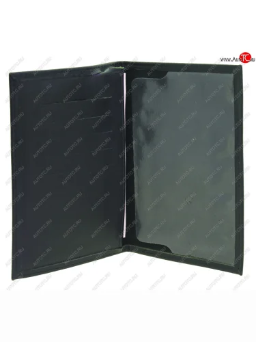 Обложка для паспорта BLACK натуральная кожа АВТОСТОП АВТОСТОП анп02л