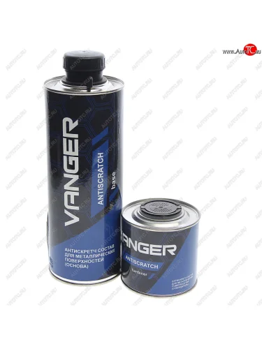 Антигравий черный сверхпрочное покрытие 1л с отвердителем 0.2л VANGER VANGER антискрэтч