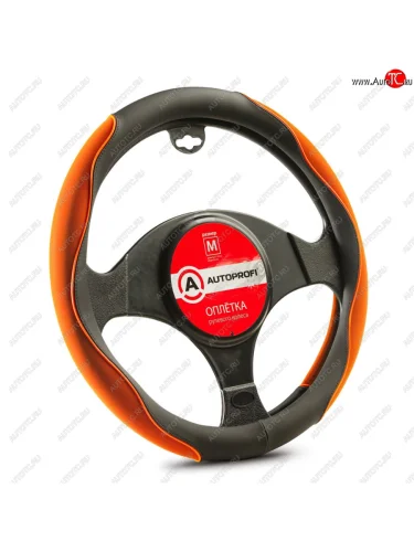 Оплетка руля (M) 37-39см черно-коричневая софттач-нубук AUTOPROFI AUTOPROFI ap-2021 bkbr (m)