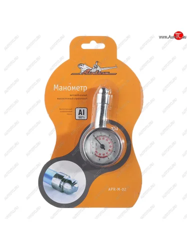 Манометр шинный механический 7.5атм. металл AIRLINE AIRLINE apr-m-02