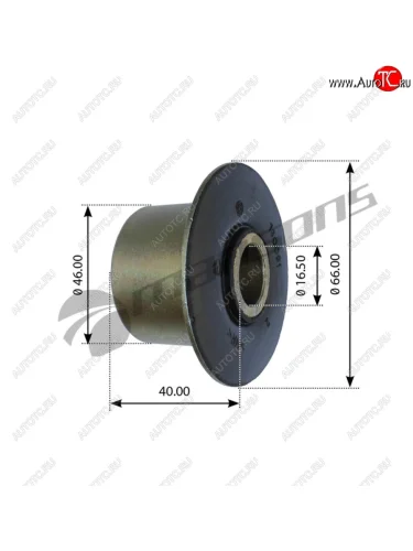 Сайлентблок IVECO рессоры (16.5х4665х40) MANSONS MANSONS arb0023