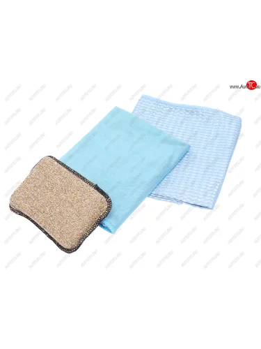 Набор для полировки автомобиля (салфетка 2шт.,аппликатор) NO NAME арт.h-03