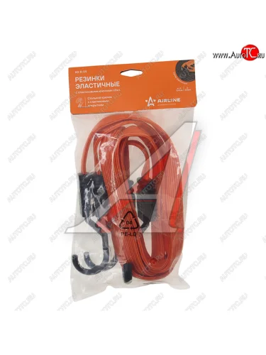 Жгут крепления груза эластичный 1мх18мм (2шт.) AIRLINE AIRLINE as-r-09