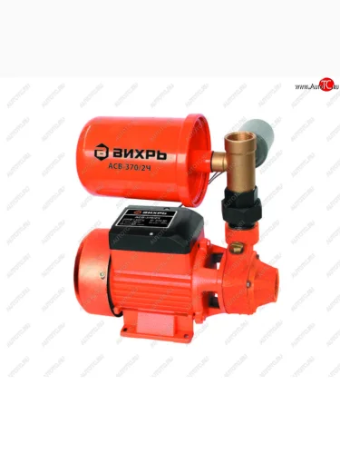 Станция насосная 370Вт 45лмин., напор-30м, подача-9м, емк.гидроак. 2л, чугун ВИХРЬ ВИХРЬ асв-37024
