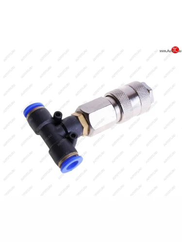 Соединитель трубки ПВХ,полиамид d=8мм тройник с быстросъемом AT AT at10799