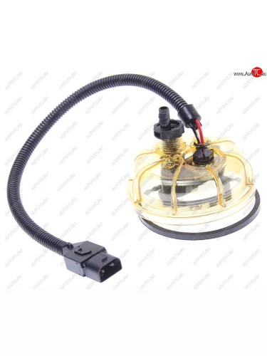 Стакан SCANIA 4 series VOLVO фильтра топливного водосборный с обогревом (разъем плоский) ATD ATD atd61324