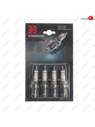 Свеча зажигания ВАЗ-2112 16V АИ-95 АУ17ДВРМ (зазор 1.0мм) (блистер) комплект ЗАЗС ЗАЗС ау17дврм