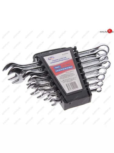 Набор ключей комбинированных 6-19мм 8 предметов в холдере AUTOVIRAZH AUTOVIRAZH av-212008