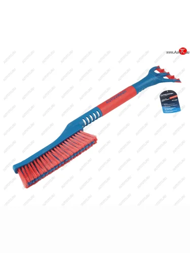 Щетка со скребком 60см красно-синяя AUTOVIRAZH AUTOVIRAZH av-2132
