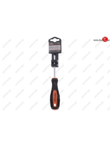 Отвертка шлицевая SL 5.5х75мм магнитная (сталь CR-V) с противоскользящей ручкой AV STEEL AV STEEL av-420503