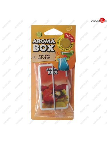 Ароматизатор подвесной картон высококапиллярный (тутти-фрутти) Aroma Box FOUETTE FOUETTE b-13