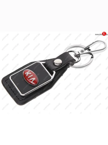 Брелок  KIA черный, металл, кожа MASHINOKOM MASHINOKOM bkn 019