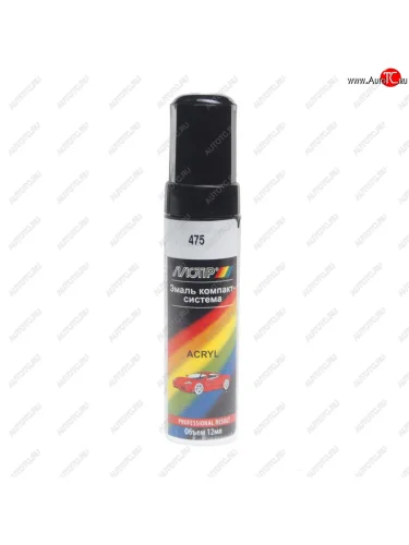 Краска черный сапфир с кистью 12мл BMW 475 MOTIP MOTIP bmw 475 cherniy sapfir me12ml