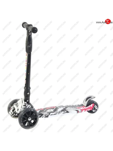 Самокат 3-х колесный (колесо 135мм) до 100кг пластикалюминий NO NAME bq-mg005006 blackwhite