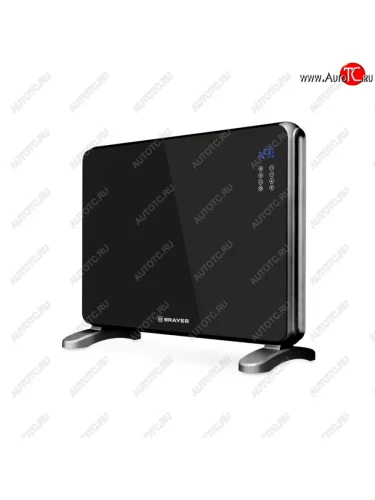 Конвектор 1.50кВт (15кв.м) напольный электрон. ударопроч.стекло черный BRAYER BRAYER br4882