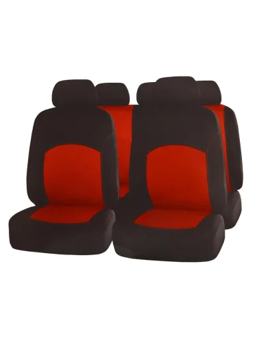 Авточехлы универсальные полиэстер черно-красные (9 предм.) Best PREMIER PREMIER bst1200