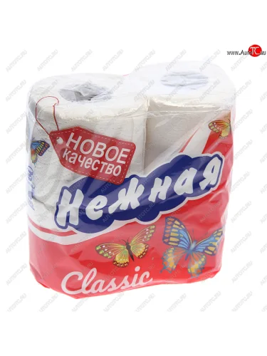 Бумага туалетная (4 рулона в упаковке) NO NAME бумага