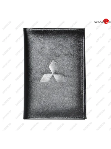 Бумажник водителя BLACK натуральная кожа MITSUBISHI (в коробке) АВТОСТОП АВТОСТОП бвл5л-15