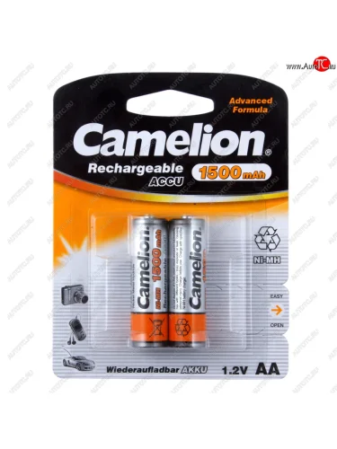 Батарейка AA HR6 1.2V аккумулятор Ni-MH 1500mAh блистер (2шт.) CAMELION CAMELION c-150aakcбл