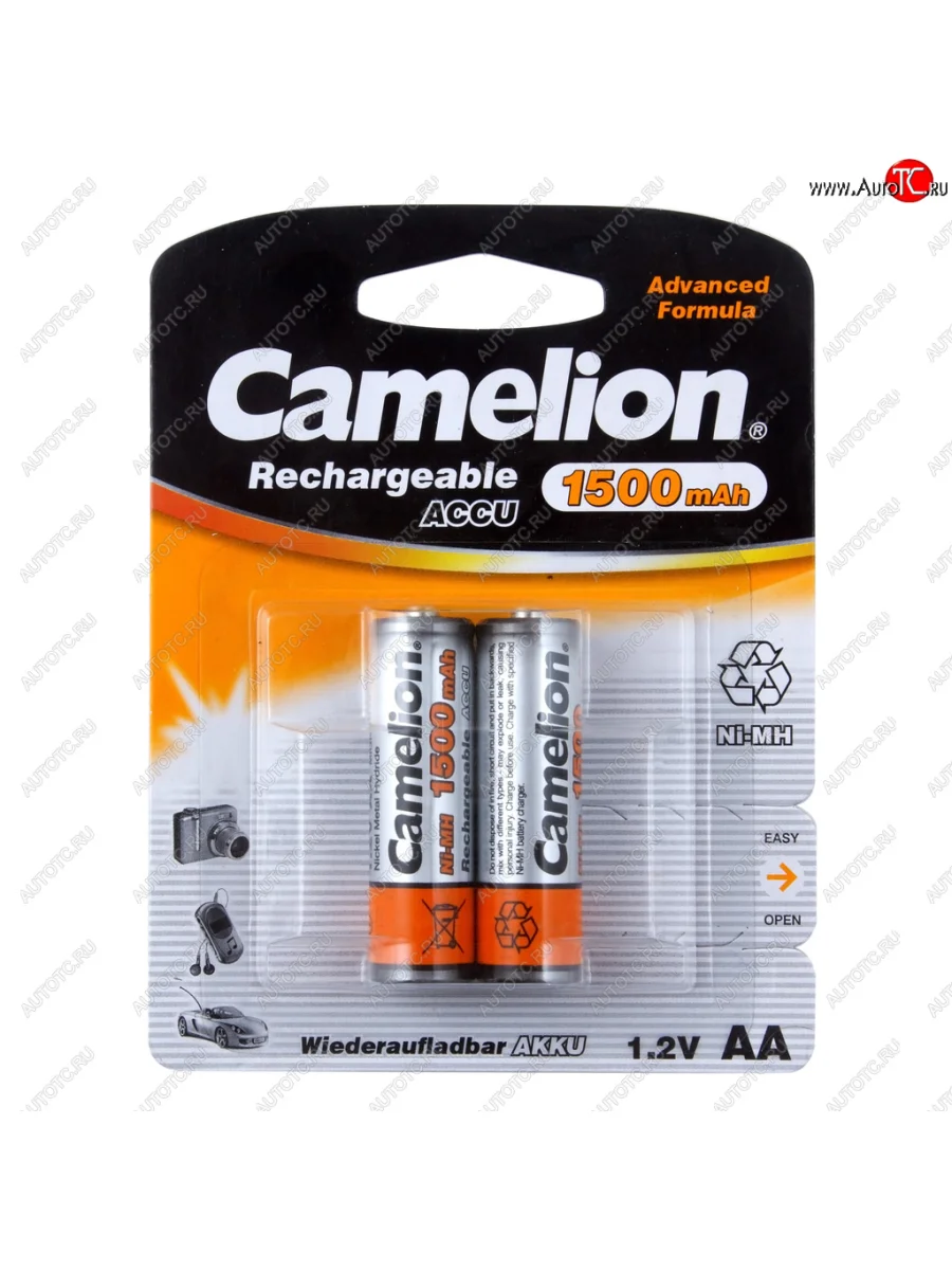 Батарейка AA HR6 1.2V аккумулятор Ni-MH 1500mAh блистер (2шт.) CAMELION CAMELION c-150aakcбл  в Самаре Самарской области