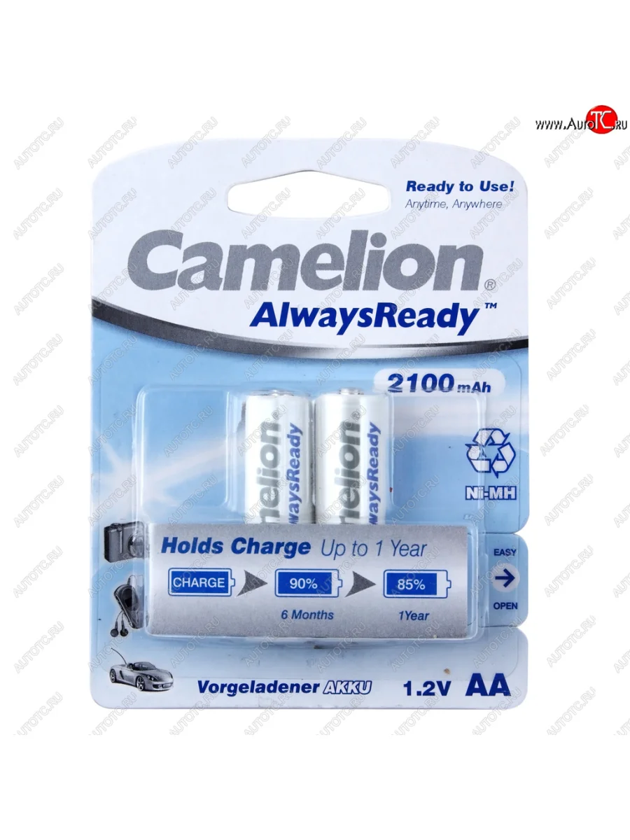 Батарейка AA HR6 1.2V аккумулятор Ni-MH 2100mAh блистер (2шт.) CAMELION CAMELION c-210aakcбл  в Самаре Самарской области