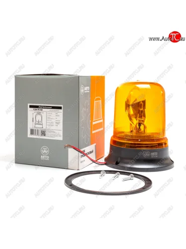 Маяк проблесковый 24V стационарный (лампа Н1) желтый AVTOELECTRICA AVTOELECTRICA c24-75 ае