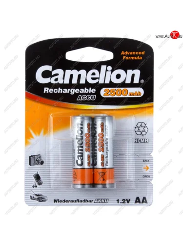 Батарейка AA HR6 1.2V аккумулятор Ni-MH 2500mAh блистер (2шт.) CAMELION CAMELION c-250aakcбл