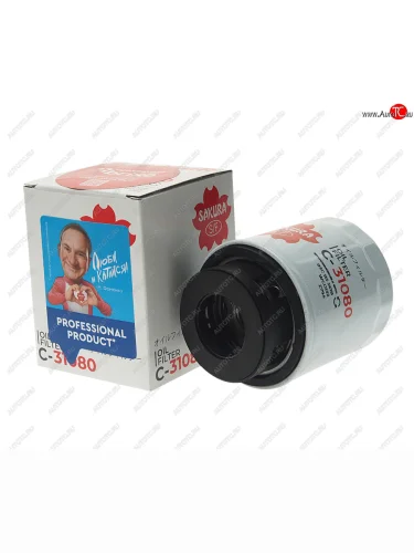 Фильтр масляный VW Golf,Passat,Polo (07-) AUDI A3 SKODA Octavia,Fabia (08-) (1.21.4 TSI) SAKURA SAKURA c31080