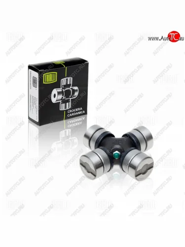 Крестовина ЗИЛ,КАМАЗ,УРАЛ вала карданного в сборе (39х118мм) (стопорные пластины) TRIALLI TRIALLI cc620