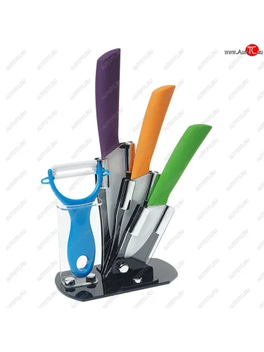 Набор ножей кухонных керамических 5 предметов NO NAME ceramic knife