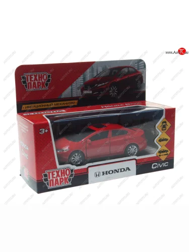 Модель автомобиля HONDA Civic металлическая ТЕХНОПАРК ТЕХНОПАРК civic-sl