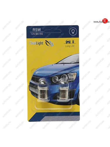 Лампа 12V R5W BA15s блистер (2шт.) CLEARLIGHT CLEARLIGHT cl-r5w-12v 2b