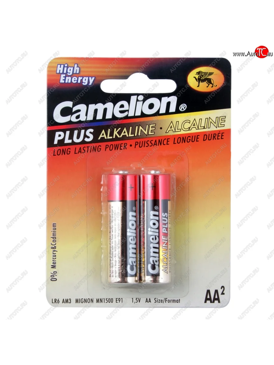 Батарейка AA LR6 1.5V блистер (2шт.) Alkaline Plus CAMELION CAMELION c-lr6p(2)бл  в Самаре Самарской области