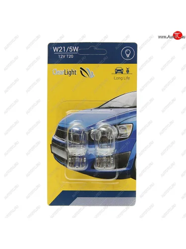 Лампа 12V W215W W3x16q блистер (2шт.) CLEARLIGHT CLEARLIGHT cl-w215w-12v 2b