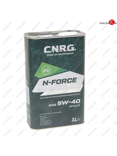 Масло моторное N-Force Pro SLCFA3B4 5W40 псинт.1л CNRG CNRG cnrg-016-0001p
