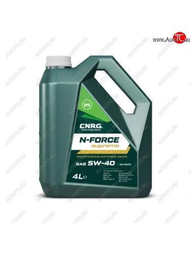 Масло моторное N-Force Supreme SNCFA3B4 5W40 синт.4л CNRG CNRG cnrg-025-0004p
