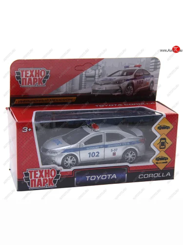 Модель автомобиля TOYOTA Corolla металлическая серая ТЕХНОПАРК ТЕХНОПАРК corolla-t