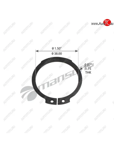 Кольцо стопорное SAF ступицы (37x1.75мм) MANSONS MANSONS cr01