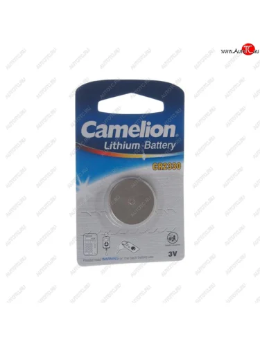 Батарейка CR2330 3V таблетка (пульт сигнализации, ключ) блистер 1шт. Lithium CAMELION CAMELION cr2330-bp1