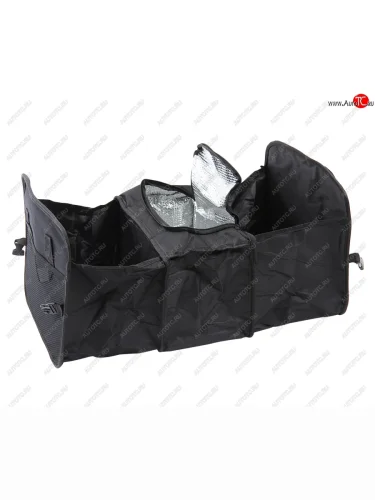 Органайзер в багажник с изотермическим отделом 55х32х30см складной черный NO NAME cto-066 черный