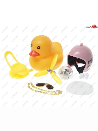Сувенир Утка в шлеме с аксессуарами, на панель приборов в ассортименте NO NAME dc-495-0000101