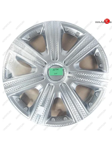 Колпак колеса R-14 серый ДТМ комплект 4шт. NO NAME дтм r14