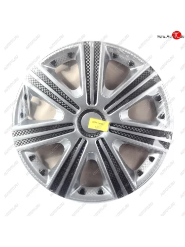 Колпак колеса R-15 серый карбон ДТМ СУПЕР комплект 4шт. NO NAME дтм супер r15