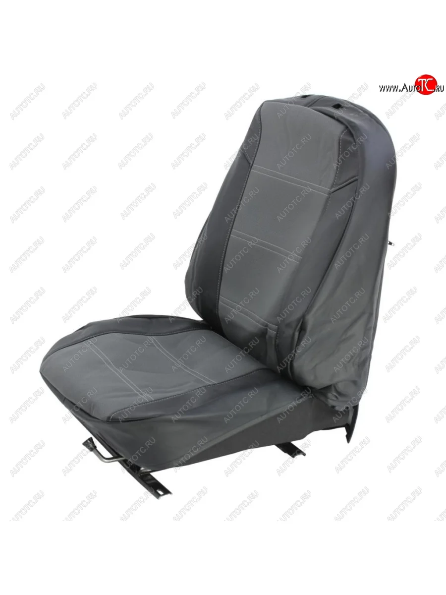 Авточехлы RENAULT Duster,Sandero (08-12) экокожа задняя спинка 40х60 черно-серые PANDORA-A PANDORA-A dustersandero1  в Перми Пермском крае