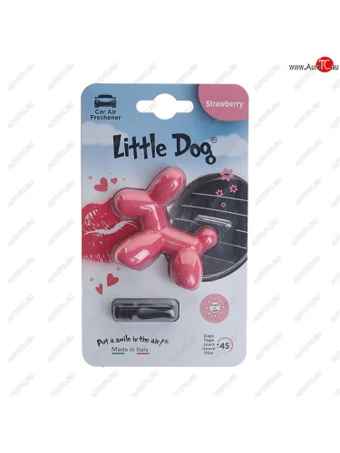 Ароматизатор на дефлектор полимерный (Клубника) Little Dog DRIVE INT DRIVE INT ed1111