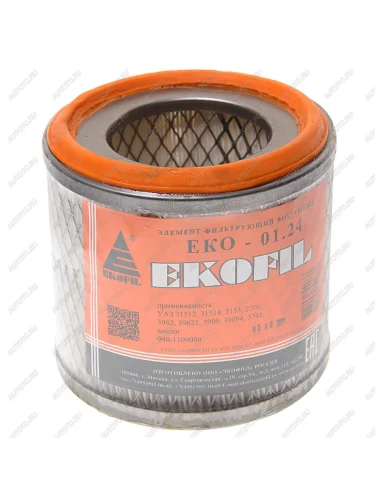 Элемент фильтрующий УАЗ-469,3151 воздушный низкий EKOFIL EKOFIL eko-01.24