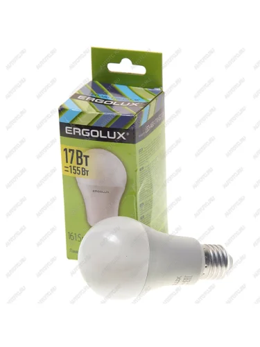 Лампа светодиодная Е27 A60 17W (155W) 220V теплый ERGOLUX ERGOLUX el-led-a60-17w-e27-3k