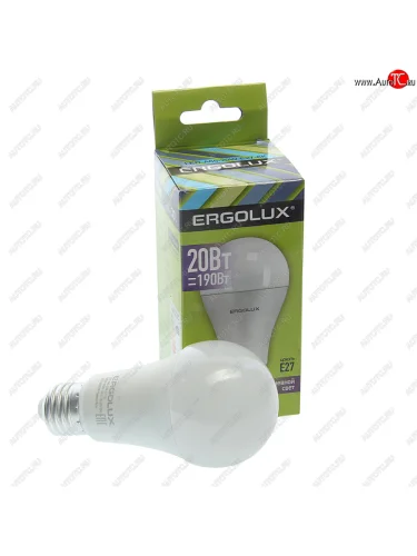 Лампа светодиодная E27 A65 20W (190W) 220V холодный ERGOLUX ERGOLUX el-led-a65-20w-e27-6k
