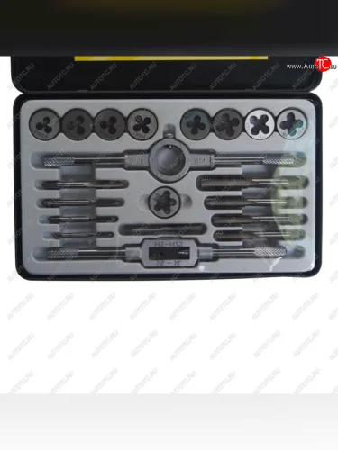 Набор метчиков и плашек метрический 20 предметов ЭВРИКА ЭВРИКА er-00201